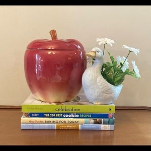 Otagiri Apple Cookie Jar | Large | Hard to Find | Vintage Cottagecore Kitchen
